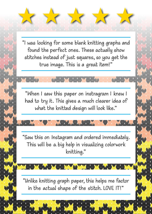 Best Knitting Chart for Designing Fair Isle Knitting  BLANK | Better than a spreadsheet!